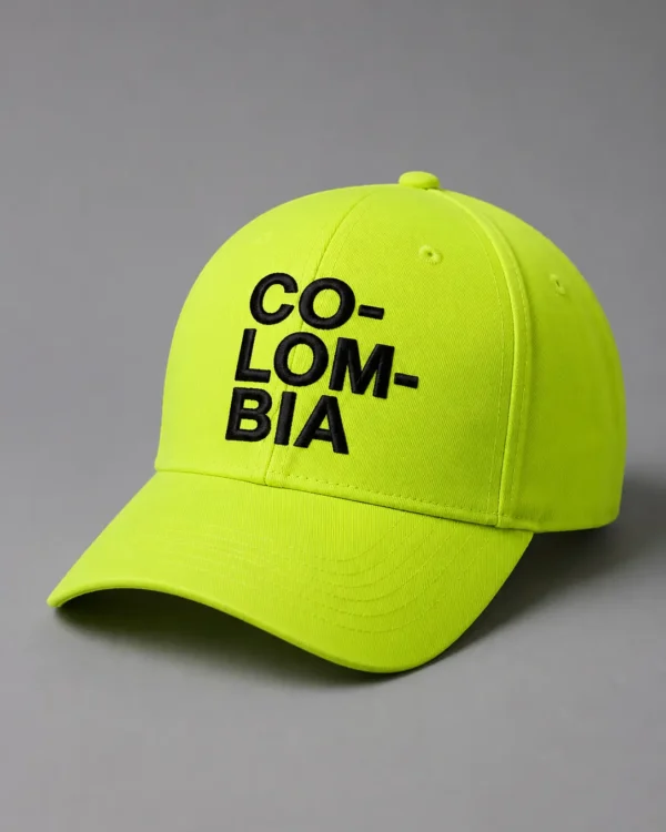 Gorra Colombia Verde Bordada